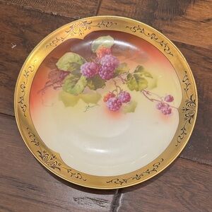 Antique signed P.T. Bavaria porcelain hand painted plate